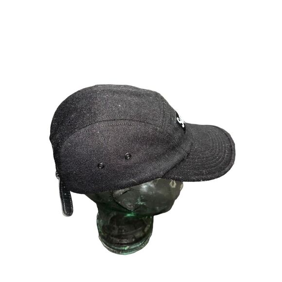 Supreme x Loro Piana Capolavoro Wool Camp Hat Cap Black Box Logo Adjustable Snap - Picture 3 of 7